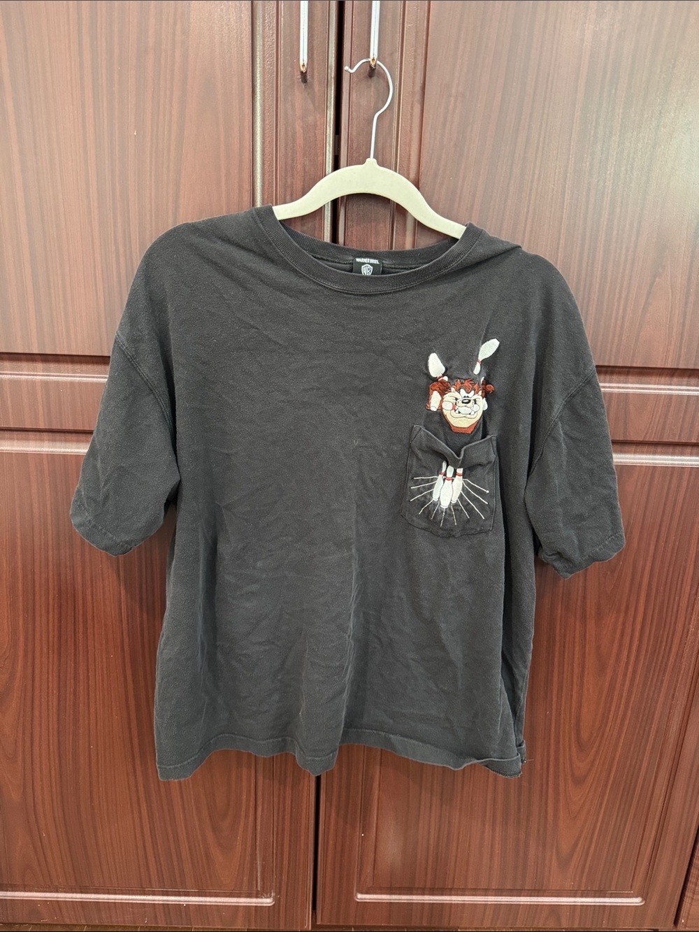 Warner Bros. Short Sleeve Tee with Pocket Character Patch